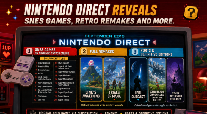 Nintendo Direct reveals SNES games, retro remakes and more Nintendo Direct September 2019 SNES games and retro remakes retrospective