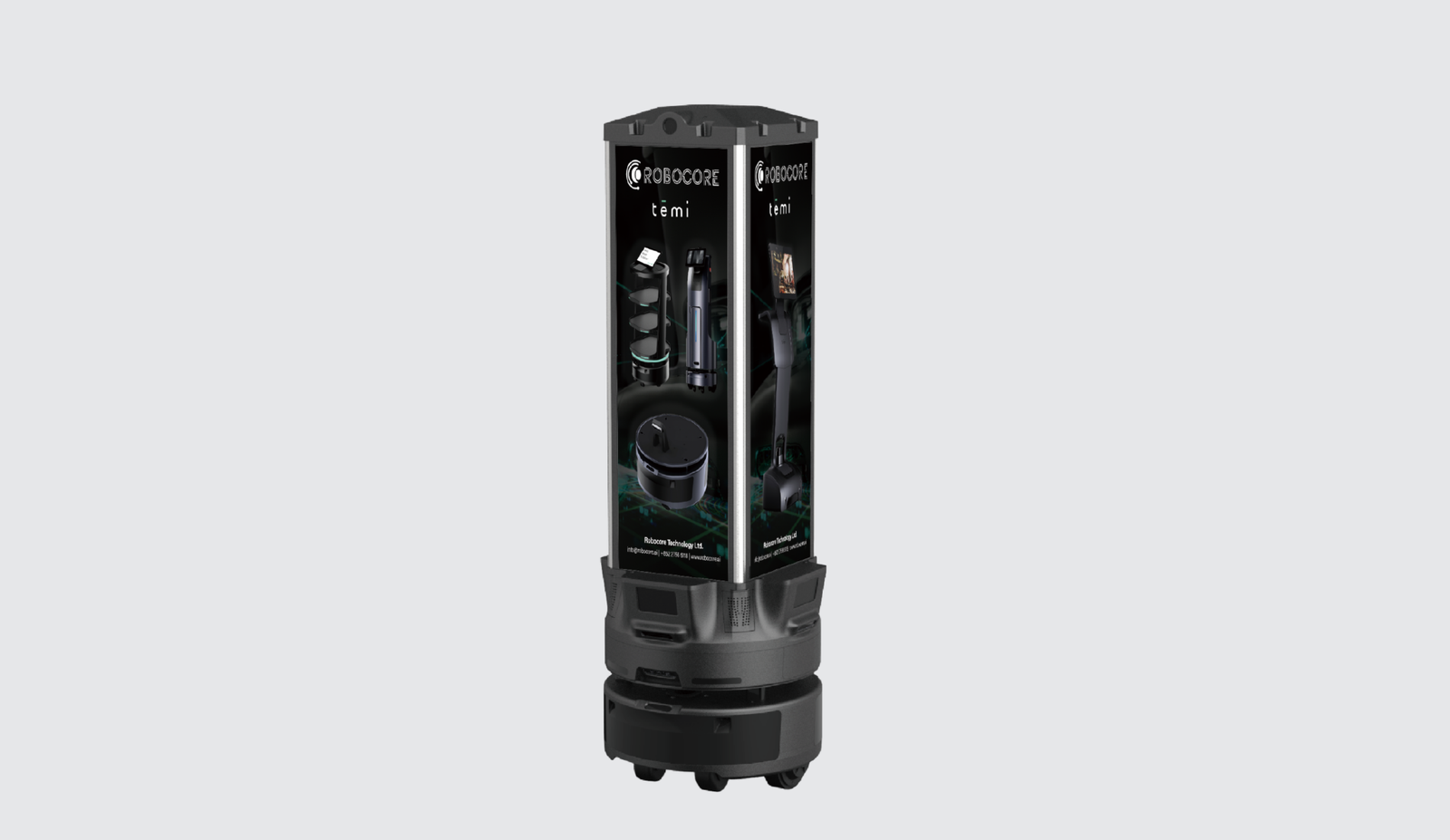 Robocore Fourcast mobile advertising robot