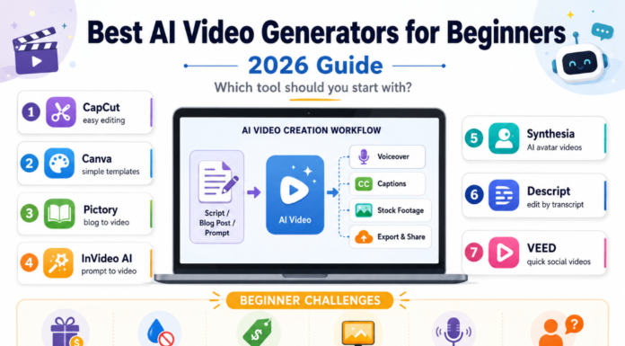 Best AI Video Generators for Beginners (2026 Guide)