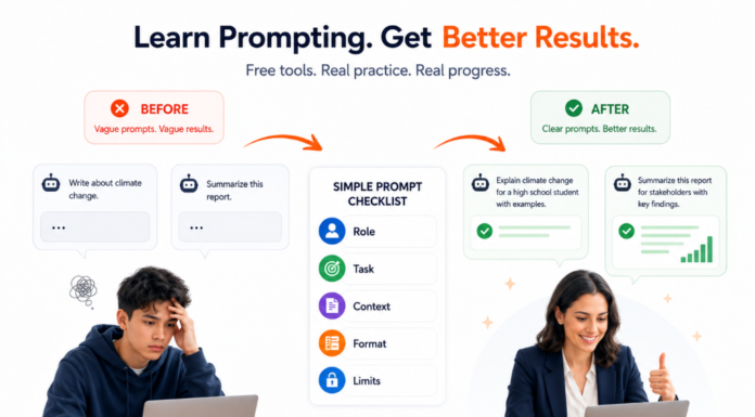 How to Learn Prompting for Free Without Paid Courses learn prompting for free with AI prompt examples